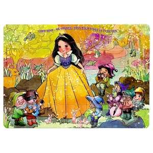 Ghép hình - kể chuyện: Nàng Bạch Tuyết và 7 chú lùn